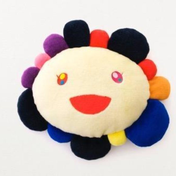 Authentic Takashi Murakami BIG oval flower pillow - Picture 5 of 5